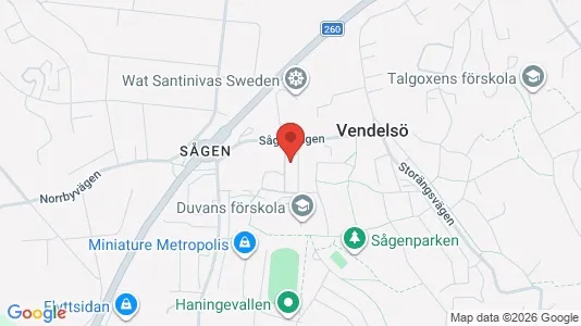 Lägenheter att hyra i Haninge - kort over placeringen