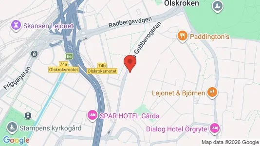 Lägenheter att hyra i Örgryte-Härlanda - kort over placeringen