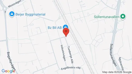 Lägenheter att hyra i Sollentuna - kort over placeringen