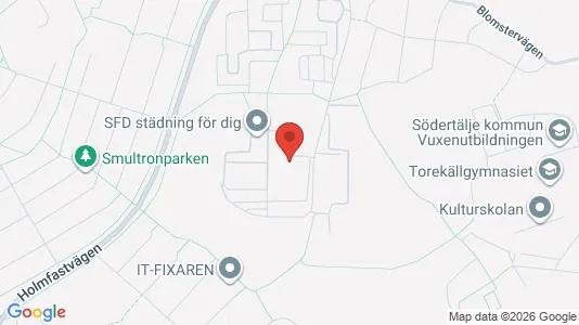 Lägenheter att hyra i Södertälje - kort over placeringen
