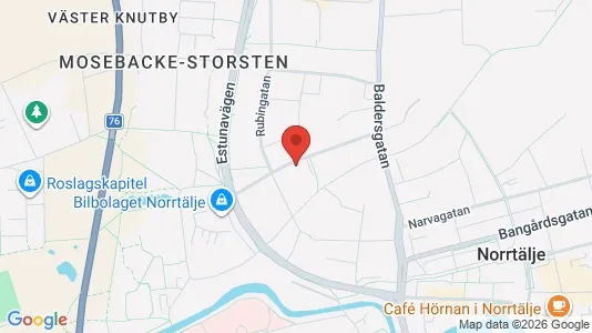 Lägenheter att hyra i Norrtälje - kort over placeringen