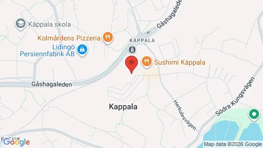 Lägenheter att hyra i Lidingö - kort over placeringen