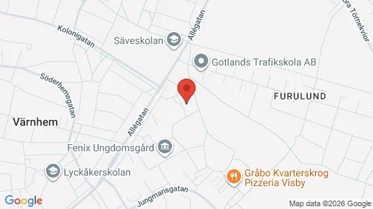 Lägenheter att hyra i Gotland - kort over placeringen