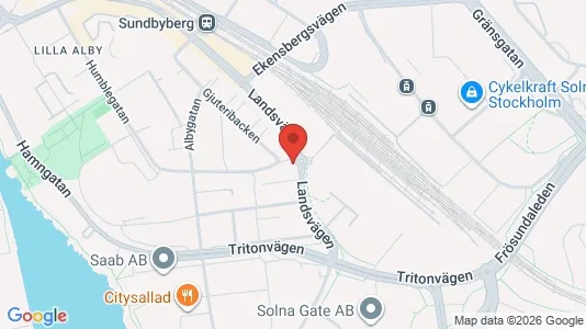 Lägenheter att hyra i Sundbyberg - kort over placeringen