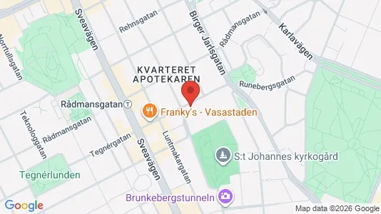 Lägenheter att hyra i Stockholm Innerstad - kort over placeringen