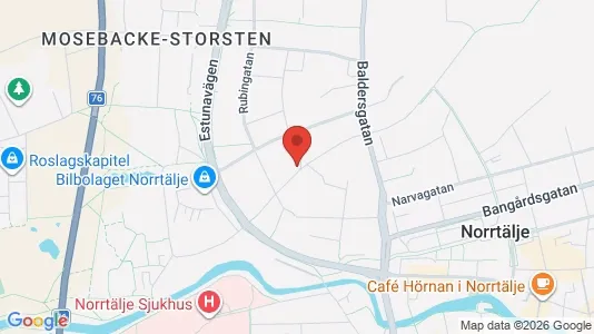 Lägenheter att hyra i Norrtälje - kort over placeringen