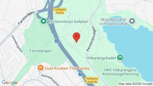 Lägenheter att hyra i Huddinge - kort over placeringen