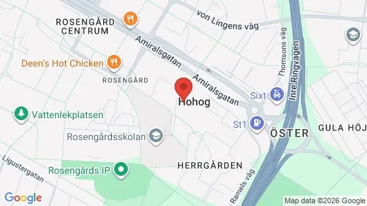 Lägenheter att hyra i Rosengård - kort over placeringen