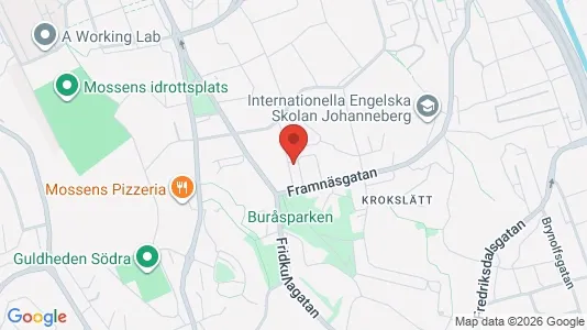 Lägenheter att hyra i Johanneberg - kort over placeringen