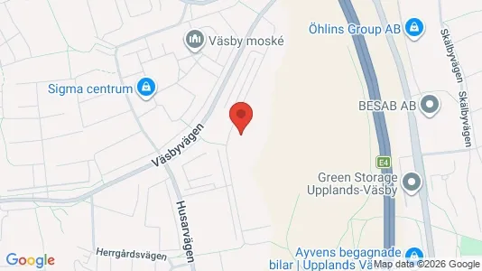 Lägenheter att hyra i Upplands Väsby - kort over placeringen