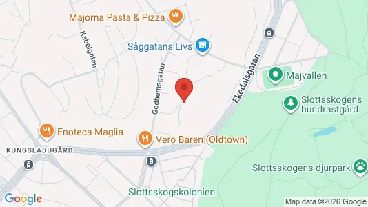 Lägenheter att hyra i Majorna-Linné - kort over placeringen