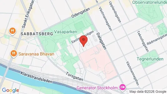 Lägenheter att hyra i Vasastan - kort over placeringen