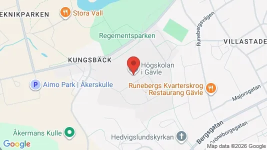 Lägenheter att hyra i Gävle - kort over placeringen
