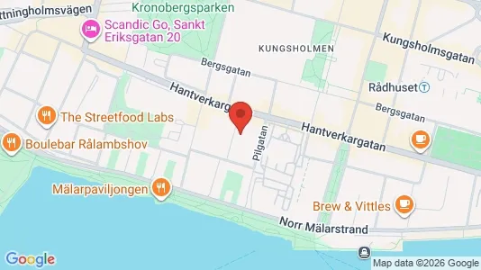 Lägenheter att hyra i Kungsholmen - kort over placeringen
