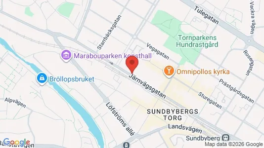 Lägenheter att hyra i Sundbyberg - kort over placeringen