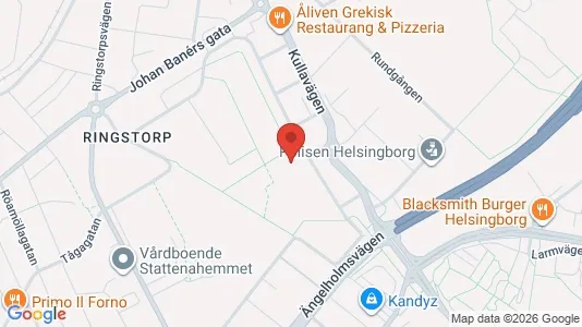 Lägenheter att hyra i Helsingborg - kort over placeringen
