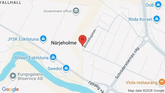 Lägenheter att hyra i Eskilstuna - kort over placeringen