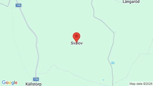Hus att hyra i Svalöv - kort over placeringen