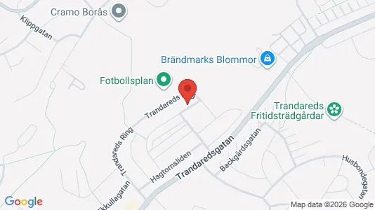 Lägenheter att hyra i Borås - kort over placeringen