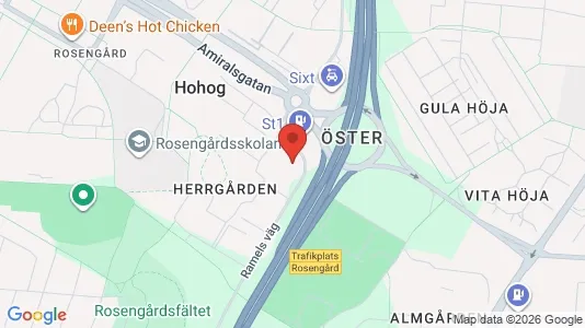 Lägenheter att hyra i Rosengård - kort over placeringen