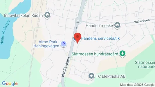 Lägenheter att hyra i Haninge - kort over placeringen