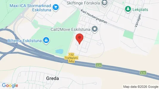 Lägenheter att hyra i Eskilstuna - kort over placeringen