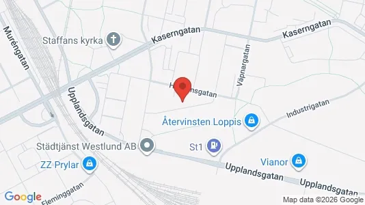 Lägenheter att hyra i Gävle - kort over placeringen