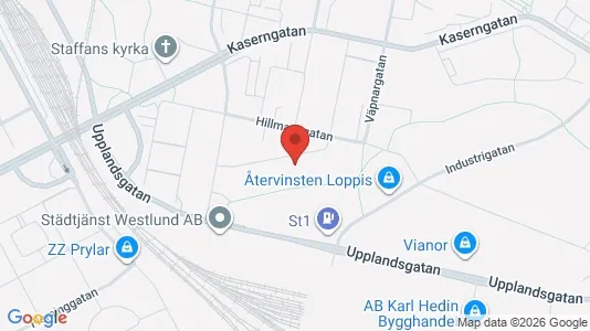 Lägenheter att hyra i Gävle - kort over placeringen