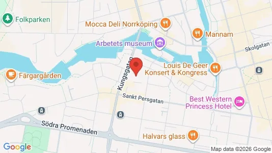 Lägenheter att hyra i Norrköping - kort over placeringen