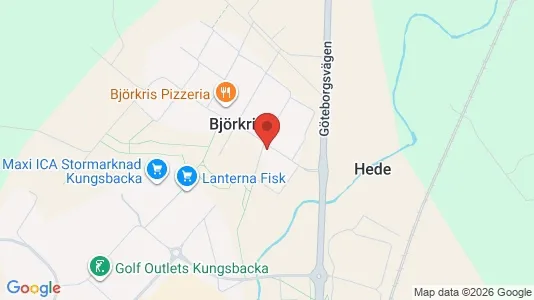 Lägenheter att hyra i Kungsbacka - kort over placeringen