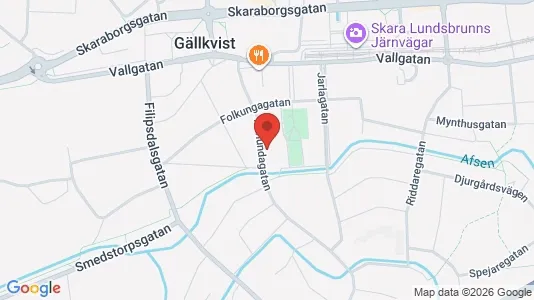 Lägenheter att hyra i Skara - kort over placeringen