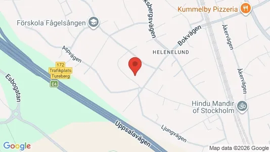 Lägenheter att hyra i Sollentuna - kort over placeringen