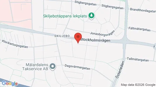Lägenheter att hyra i Västerås - kort over placeringen