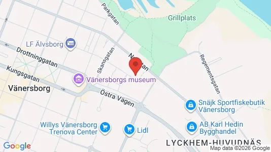 Lägenheter att hyra i Vänersborg - kort over placeringen