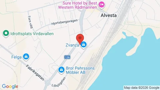 Lägenheter att hyra i Alvesta - kort over placeringen