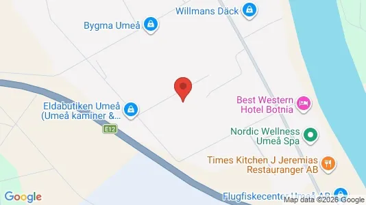 Lägenheter att hyra i Umeå - kort over placeringen