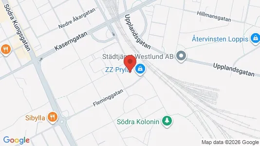 Lägenheter att hyra i Gävle - kort over placeringen