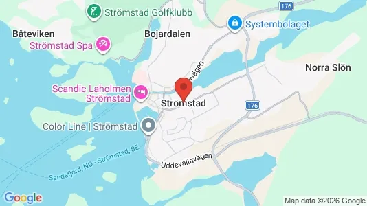 Lägenheter att hyra i Strömstad - kort over placeringen