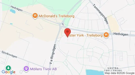 Lägenheter att hyra i Trelleborg - kort over placeringen
