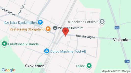 Lägenheter att hyra i Alvesta - kort over placeringen
