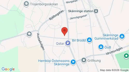 Lägenheter att hyra i Mjölby - kort over placeringen