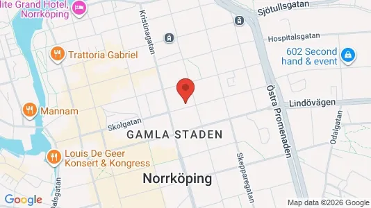 Lägenheter att hyra i Norrköping - kort over placeringen