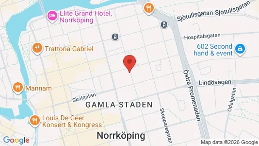 Lägenheter att hyra i Norrköping - kort over placeringen