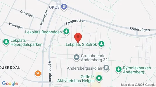 Lägenheter att hyra i Gävle - kort over placeringen