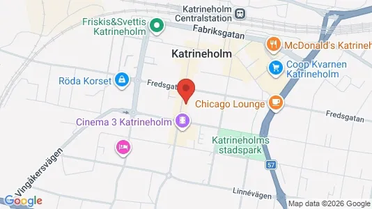 Lägenheter att hyra i Katrineholm - kort over placeringen