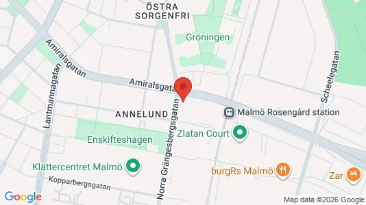 Lägenheter att hyra i Malmö Centrum - kort over placeringen