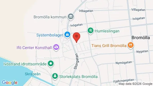 Lägenheter att hyra i Bromölla - kort over placeringen