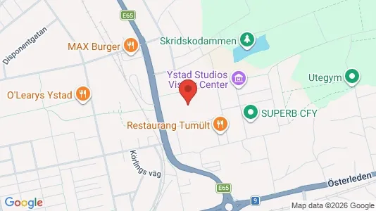 Lägenheter att hyra i Ystad - kort over placeringen