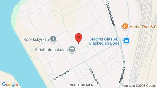 Lägenheter att hyra i Boden - kort over placeringen