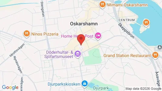 Lägenheter att hyra i Oskarshamn - kort over placeringen